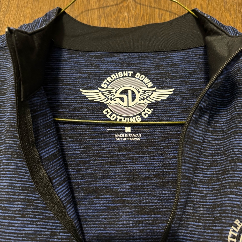 Blue Quarter-Zip Pullover - Picture 3 of 5